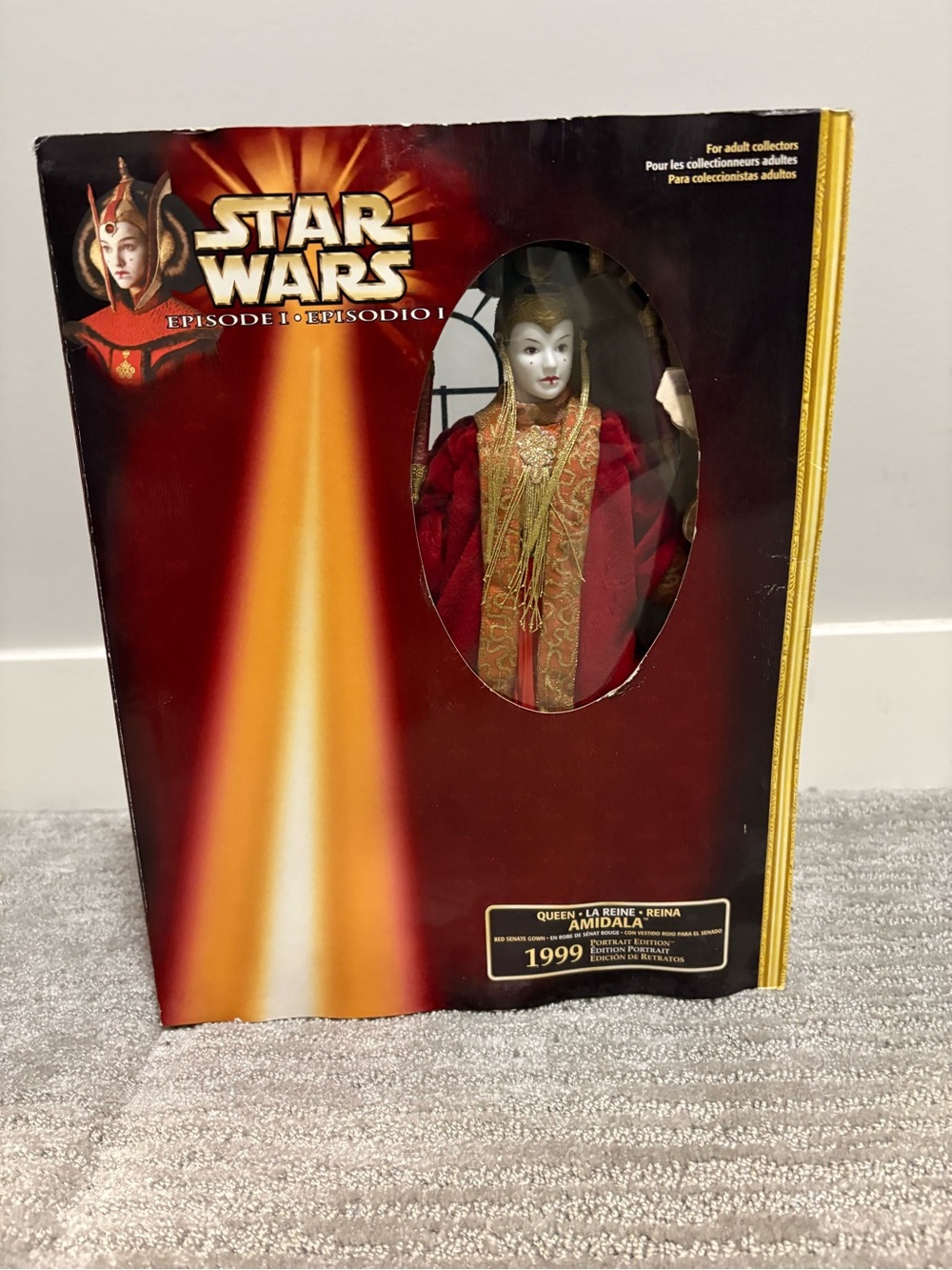 Star Wars Queen Amidala Doll - Red and Gold Costume